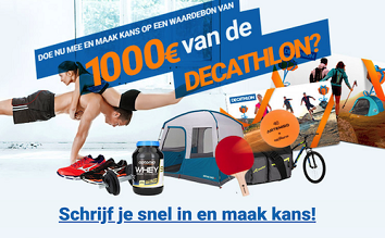 Win een Decathlon waardebon of gratis prijzen