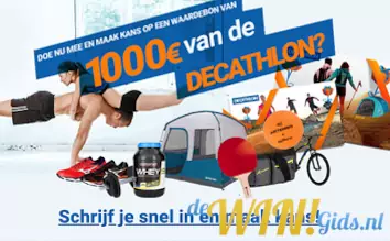 Win een Decathlon waardebon of gratis prijzen