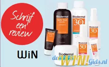 Win Biodermal producten en prijzen. Gratis Biodermal winacties