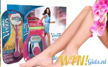 Win Gillette producten. Win Gillette scheermesjes of scheerset